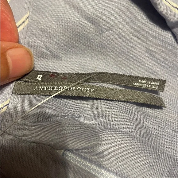 By Anthropologie Short-Sleeve V-Neck Pleated Midi Dress - Picture 8 of 11